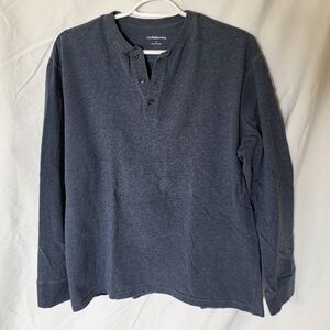 Casual Long Sleeve Shirt - Blue